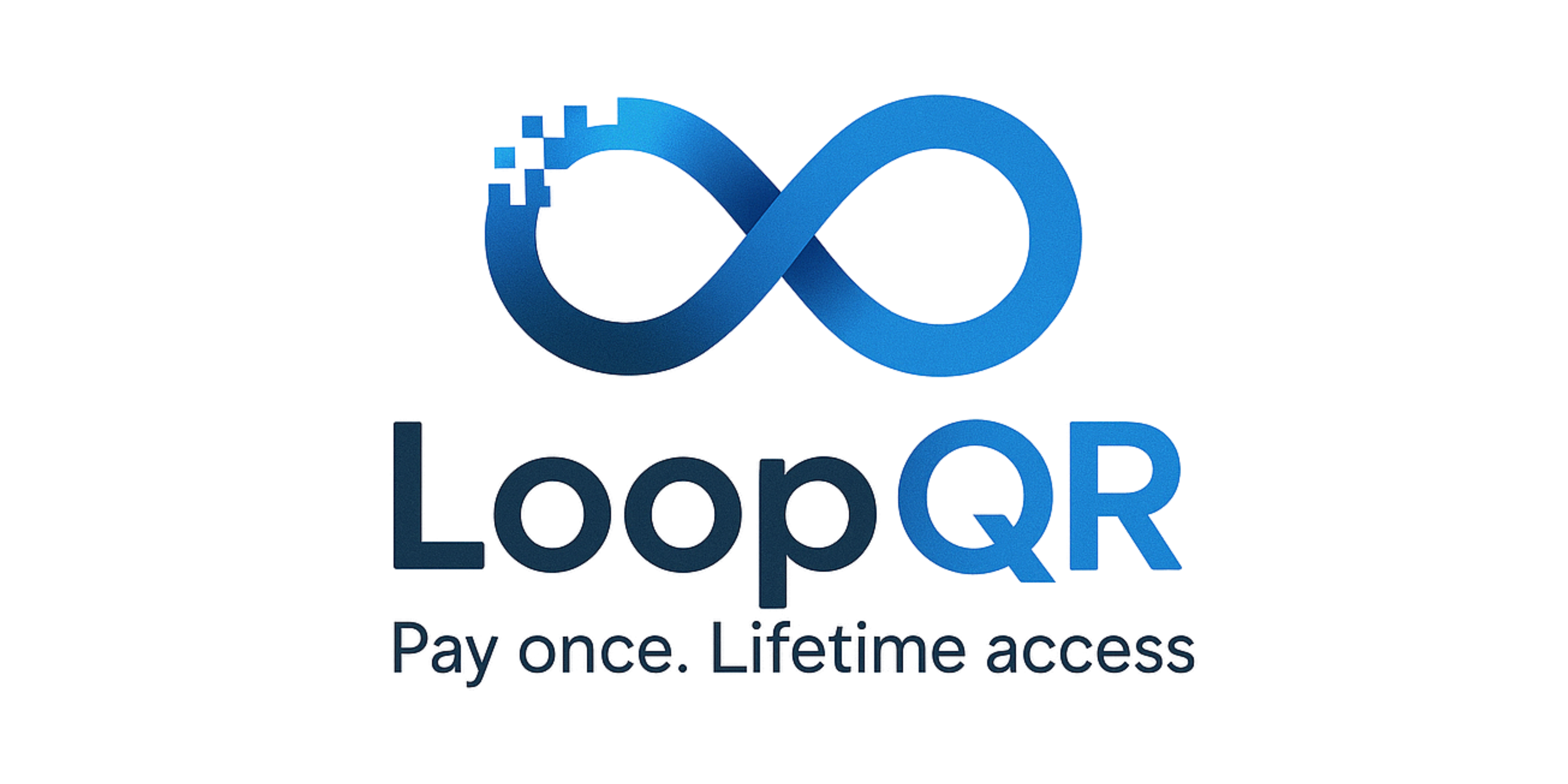 LoopQR Logo - Pay once. Lifetime access
